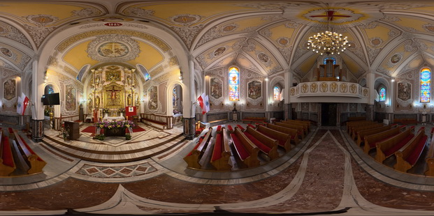 Spycimierz - Kosciol Podwyzszenia Krzyza Swietego - osmo 360  (1)